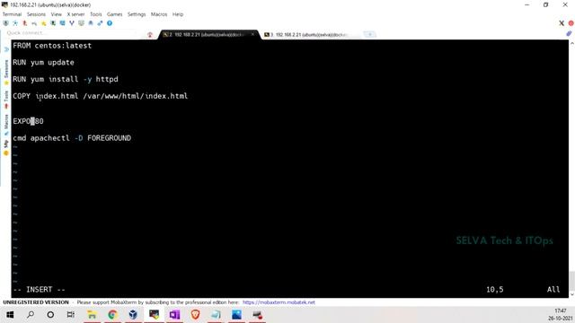 Docker in Tamil - 04 | Create Docker Images using DockerFile - Explained in Detail смотреть онлайн