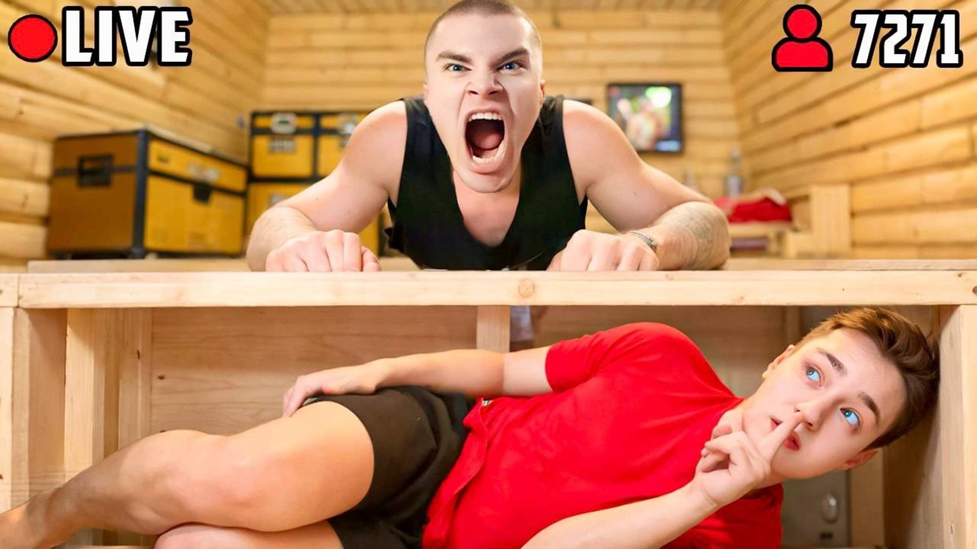 Я прожил 100 Дней под ДОМОМ СТРИМЕРА в Прямом Эфире в Майнкрафт... смотреть онлайн