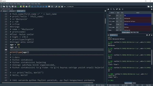 Python darslari #00 - Pythonga kirish смотреть онлайн