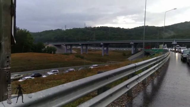 Пробка на развилке М4 смотреть онлайн