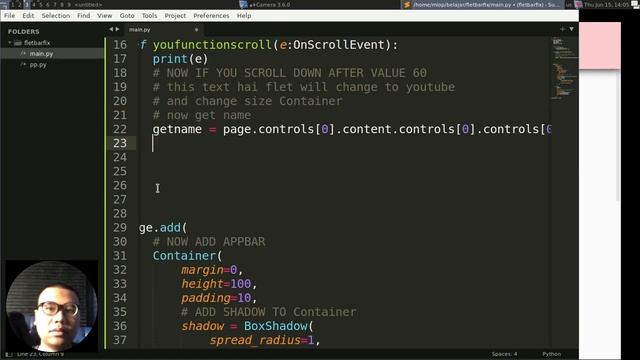 Flet Tutorial - Appbar Opacity Animated Scrolling смотреть онлайн