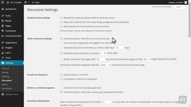 WordPress for Beginners 2015 Tutorial Series | Chapter 3-23: Managing Comments смотреть онлайн