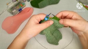 Следки! Вяжем из остатков пряжи интересным способом...