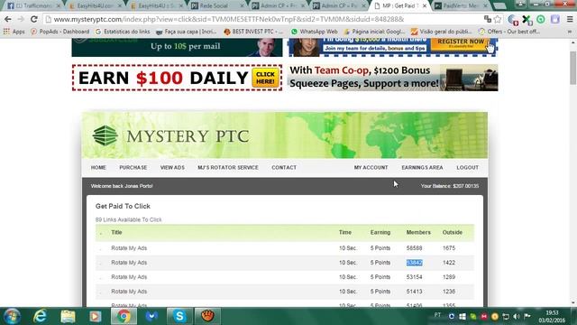 50 DÓLARES POR DIA COM MYSTERY PTC?! смотреть онлайн