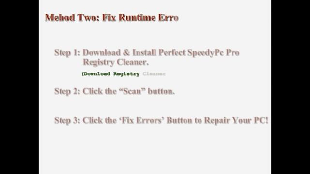 How To Fix Runtime Error 380