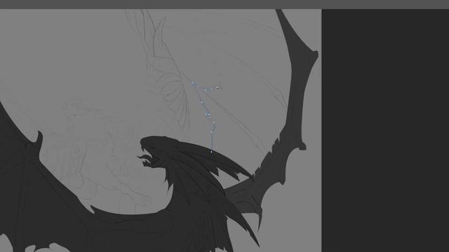 Dragon and gryf fight  Photoshop
