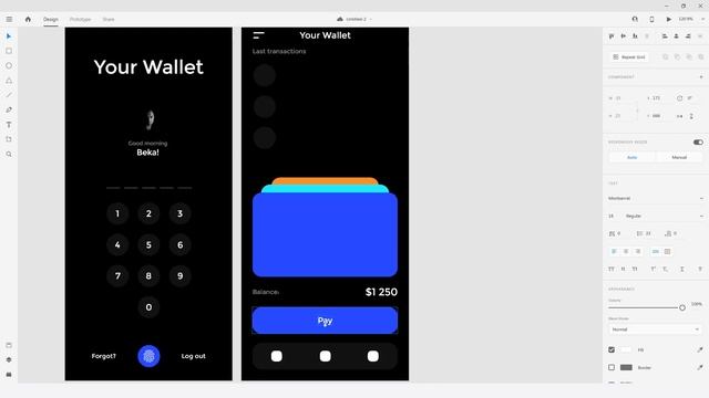 Adobe XD Wallet App Modern Design - Speed Art смотреть онлайн
