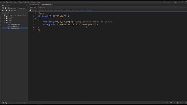 PHP PDO MySql Veritabanından Kayıt Silme смотреть онлайн