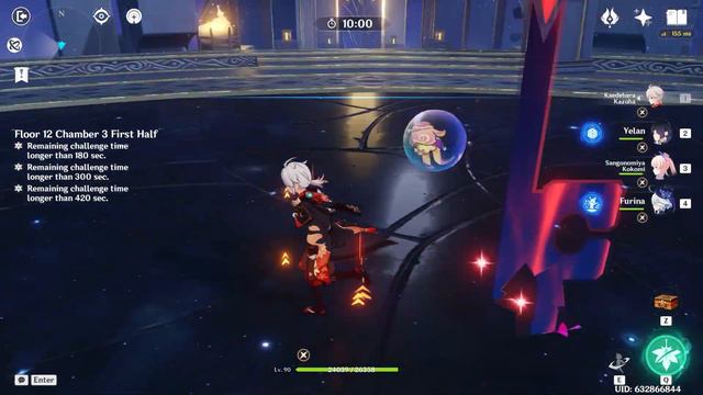 Kokomi mono hydro hypercarry and Yae Miko Fischl aggravate - Spiral abyss 4.2 Floor 12 F2P | Genshi смотреть онлайн