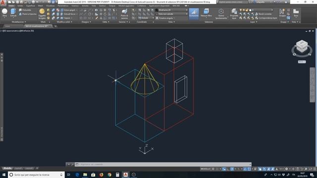 Corso Autocad - Lezione 32 - Selezione 3D e Gizmo смотреть онлайн