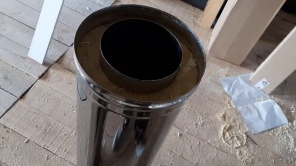 Сборка дымохода по дыму и конденсату.