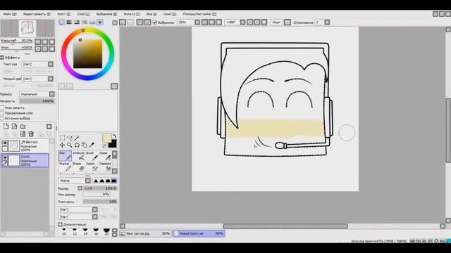 Как рисовать в Paint Tool Sai/♥The ЮлькО♥ смотреть онлайн