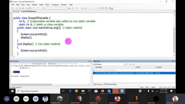 Lecture 3: Scope of variables in Java Language смотреть онлайн