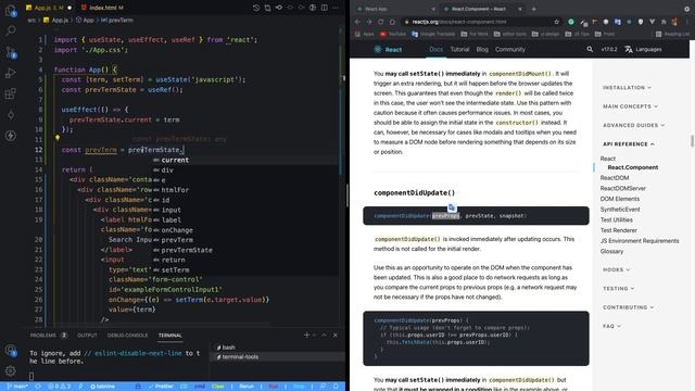 How to get previous props/state with React Hooks Part 1 [Arabic] смотреть онлайн