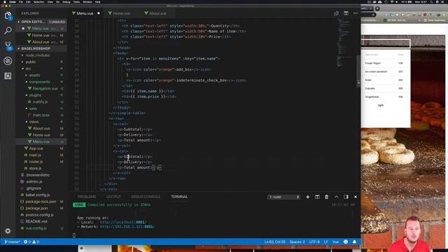 VueJS | Lvl 5 19 Styling and basket setup part 2 смотреть онлайн