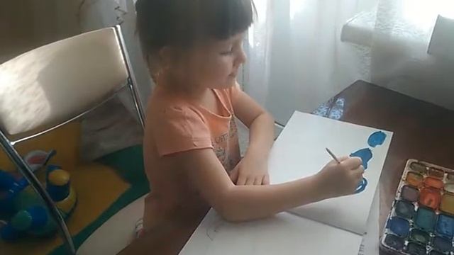 Катя рисует осень.Второй канал Варвары Игнатьевы смотреть онлайн