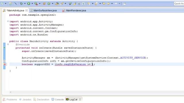 Android/OpenGLES2 Game Development: Lesson 1 - Getting Started смотреть онлайн