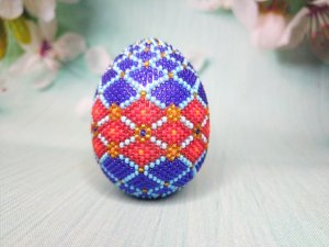 Мастер-Класс "Яйцо из бисера". Мозаичное плетение. Часть 3.