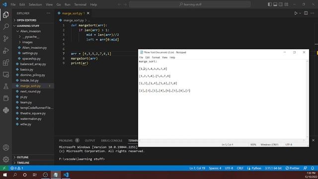 Marge Sort in বাংলা with PYTHON!!!! ॥ python tutorial in Bangla॥ alogorithm tutorial смотреть онлайн