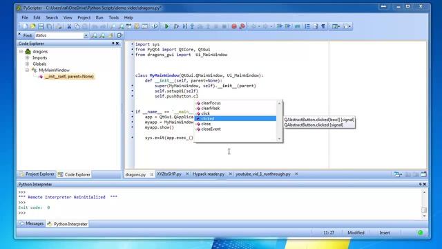 Ryan Jade make a Windows app with Python 2.7 and QTDesigner смотреть онлайн