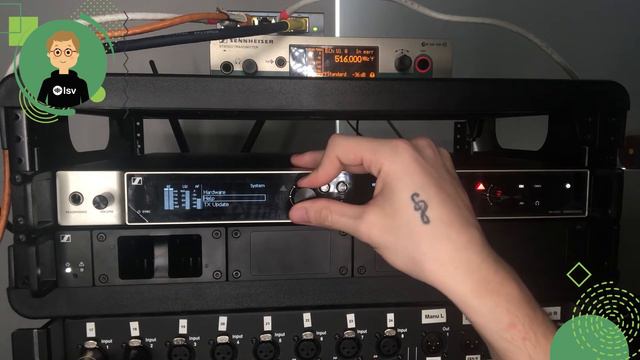 Coordinación de frecuencia desde el dispositivo EM6000 de Sennheiser. смотреть онлайн