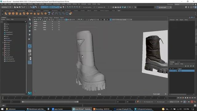 Speed Modeling Boot for Video Game in Maya 3D.mp4 смотреть онлайн