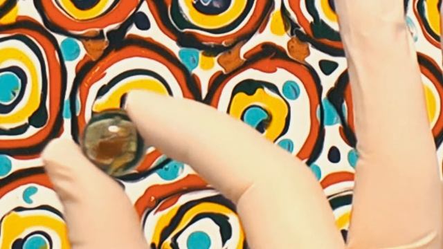 Техника рисования стеклянным шариком ~ Флюид-Арт смотреть онлайн