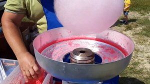 Как делают сахарную вату