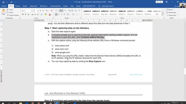 3.7.10 Lab - Use Wireshark Para Ver el Tráfico de Red смотреть онлайн