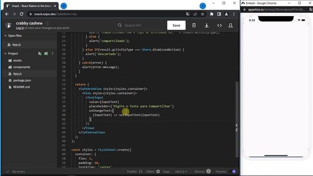 Como Compartilhar Texto Usando o Componente Share do React Native смотреть онлайн
