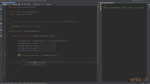 Java - Ejercicio 168: Crear un Archivo con el Método File.CreateNewFile смотреть онлайн