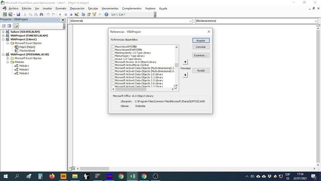 Habilitar Microsoft CDO Reference