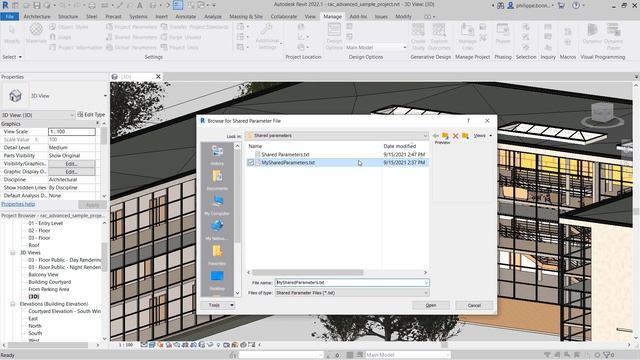 Revit 2022.1: Compatible Shared Parameters смотреть онлайн