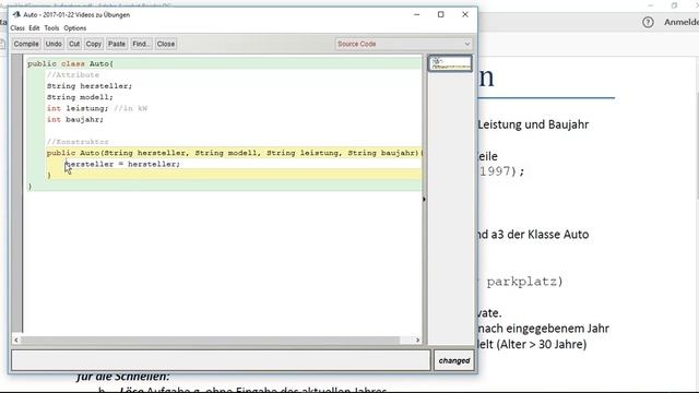 [Java Tutorial] Übungen "Auto & Garage" - b смотреть онлайн