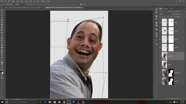 Caricature | Photoshop CC 2015.5 | Liquify Tool Tutorial смотреть онлайн
