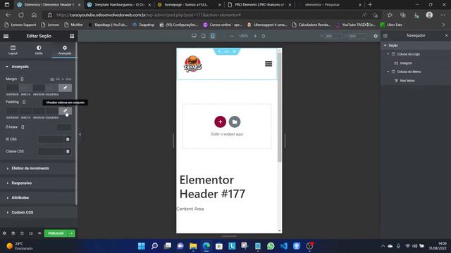 CURSO ELEMENTOR | AULA 4 - Criando header e footer смотреть онлайн
