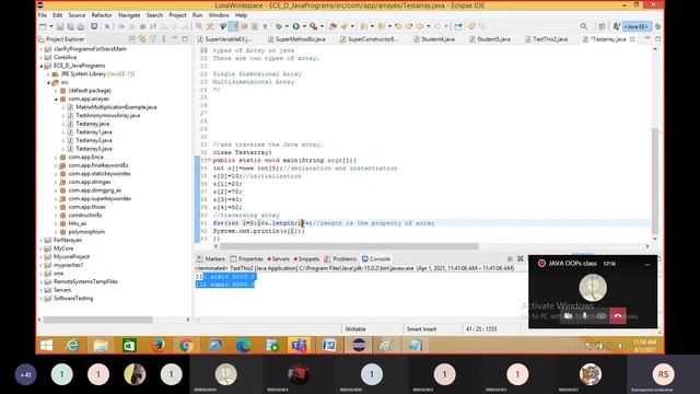 Final,Super,static and this keywords,Constructor,array and Strings and its operations in java смотреть онлайн