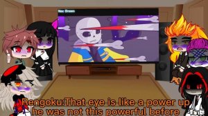 Demon slayer reacts to Horror sans.       Warning Frans + My au