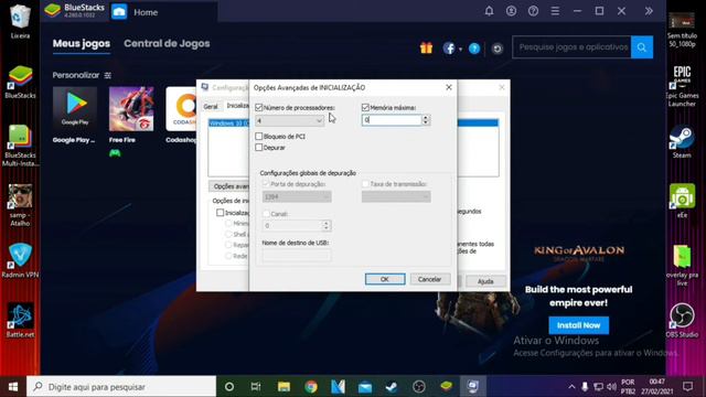 COMO TIRAR O LAG DO EMULADOR E AUMENTAR O FPS NO PC FRACO OU NOTEBOOK - FREE FIRE - PITYZERA смотреть онлайн