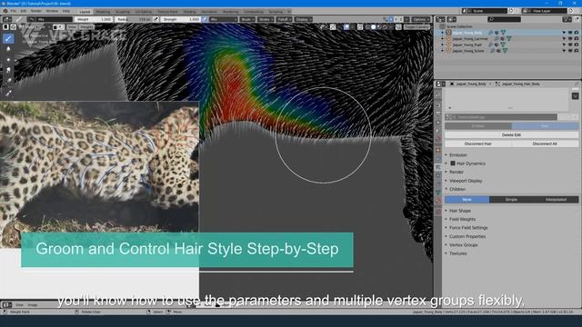 Blender Hair Tutorial | How to Create 3D Animal Hair&Fur смотреть онлайн
