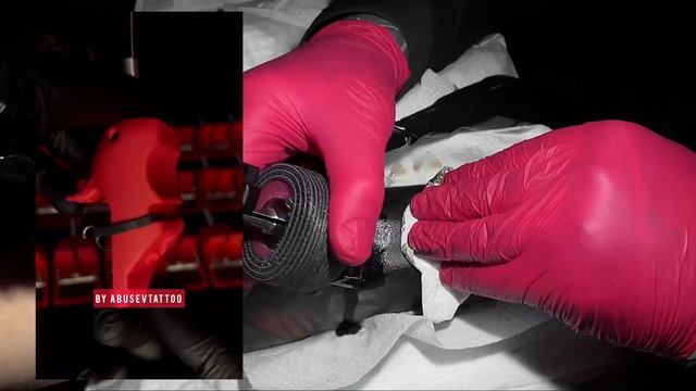 BlackWork tattoo done by Abusev Tattoo with Krucio Universal 2.0 & 112 Magnum tattoo needles смотреть онлайн