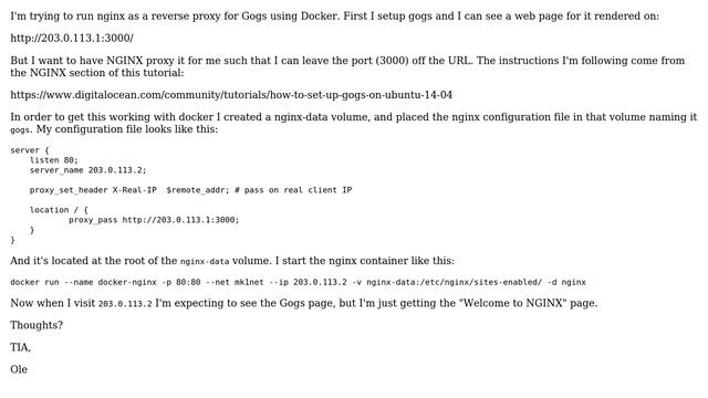 Unix & Linux: Running NGINX as a Reverse Proxy on Docker? смотреть онлайн