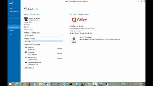 How to change backgrounds and themes in Outlook 2013 смотреть онлайн