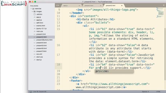 JavaScript Tip: Using Data Attributes смотреть онлайн