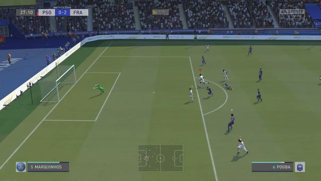 FIFA 21 Pogba футбол финты игра дальний удар смотреть онлайн