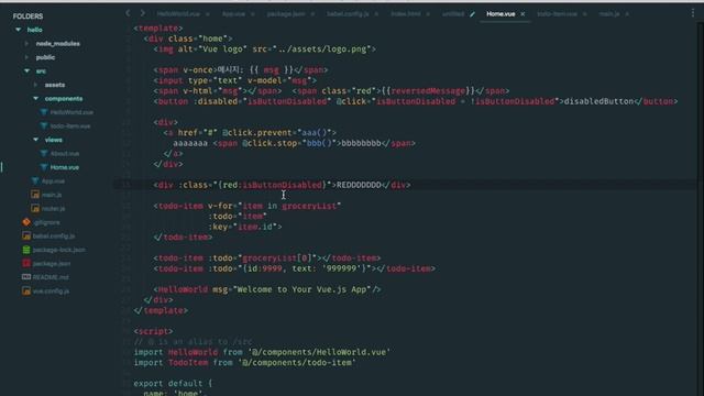 { node & vue.js 시작하기 } #5 - vue.js 연습하기 (매뉴얼 함께 읽기) смотреть онлайн
