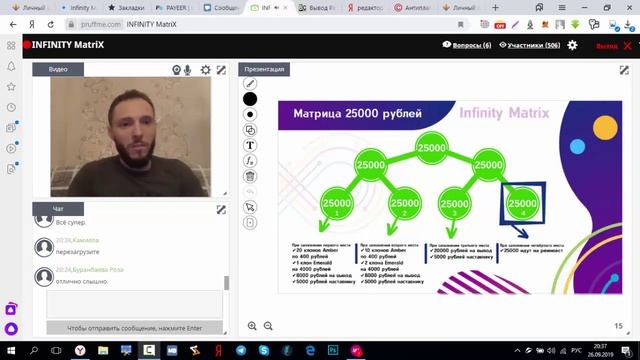 ВЕБИНАР InfinityMatrix 26/09/19 смотреть онлайн