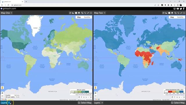 Economic Indicators - geteach.com (Google Maps API) смотреть онлайн
