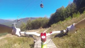 RollAllDay Spot Party ep.10: Обзор трассы "Зелёная Бухта" в байкпарке Горки, Красная Поляна