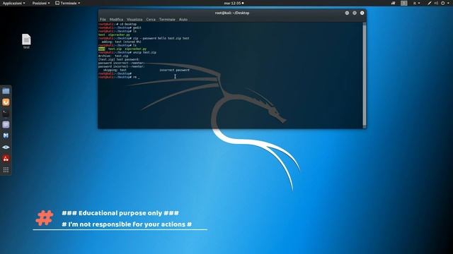 Crack a Password Protected Zip File using Dictionary Attack смотреть онлайн